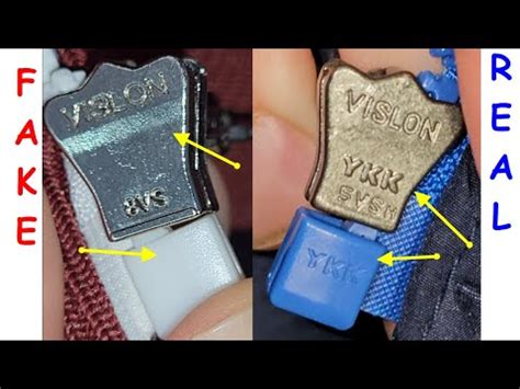 ykk zippers on fake bags